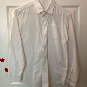 CHAPS WHITE BUTTON DOWN DRESS SHIRT